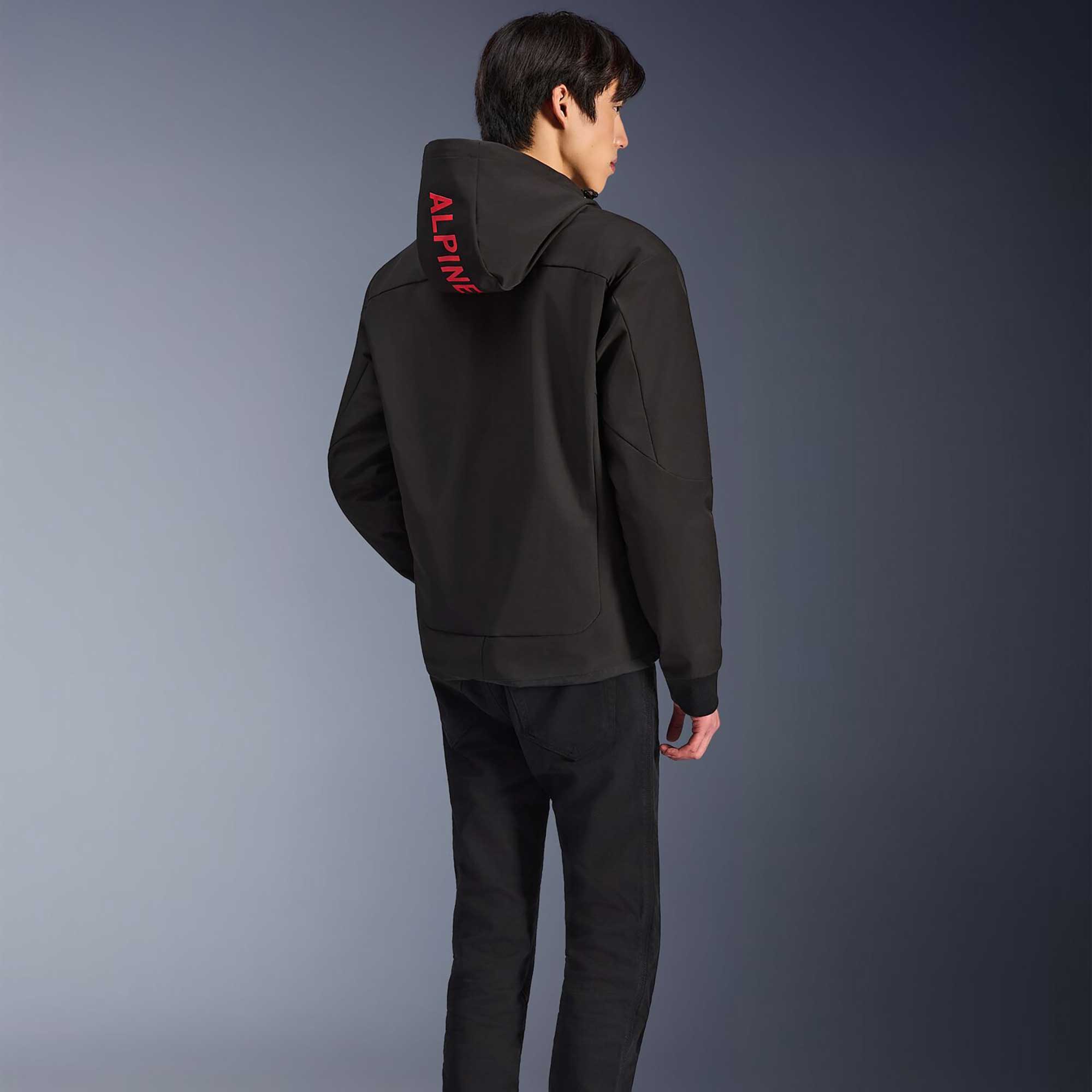 Alpinestars Radium Tech Motorcycle Hoodie Urban Textile Jacket (Black/Bright Red)