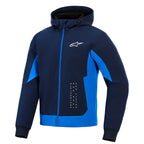 Alpinestars Radium Tech Motorcycle Hoodie Urban Textile Jacket (Night Navy/Royal Blue)