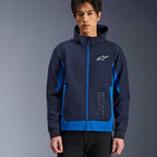Alpinestars Radium Tech Motorcycle Hoodie Urban Textile Jacket (Night Navy/Royal Blue)