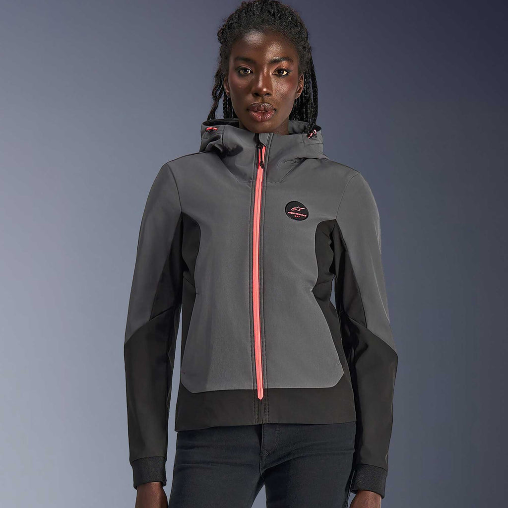 Alpinestars Women's Radium Tech Riding Hoodie (Deep Grey/Black)