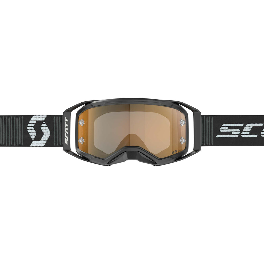 Scott PROSPECT 2.0 AMPLIFIER Goggles (Black/White) AMP Chrome Gold Lens