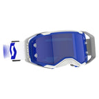 Scott PROSPECT 2.0 AMPLIFIER Goggles DOPPLER (White/Blue) AMP Chrome Blue Lens