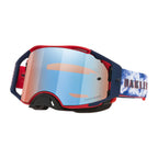 Oakley Airbrake Signature Goggles - RENAUX (Red/Navy) PRIZM Sapphire Lens