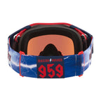 Oakley Airbrake Signature Goggles - RENAUX (Red/Navy) PRIZM Sapphire Lens