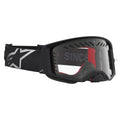 Alpinestars Supertech DURA AIR FLUID MX Enduro Goggles (Black/Silver) Clear AIR Lens