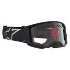 Alpinestars Supertech DURA AIR FLUID MX Enduro Goggles (Black/Silver) Clear AIR Lens