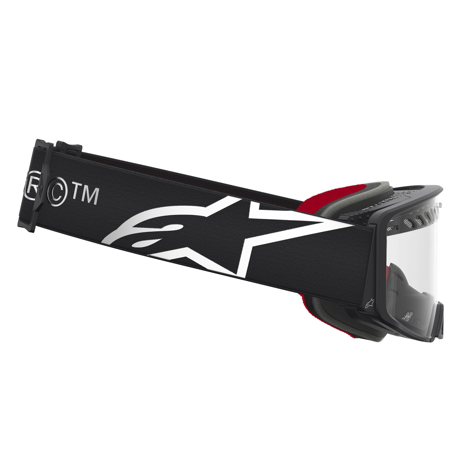 Alpinestars Supertech DURA AIR FLUID MX Enduro Goggles (Black/Silver) Clear AIR Lens