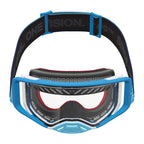 Alpinestars Supertech DURA AIR FLUID MX Enduro Goggles (Blue Fade/Silver) Clear AIR Lens