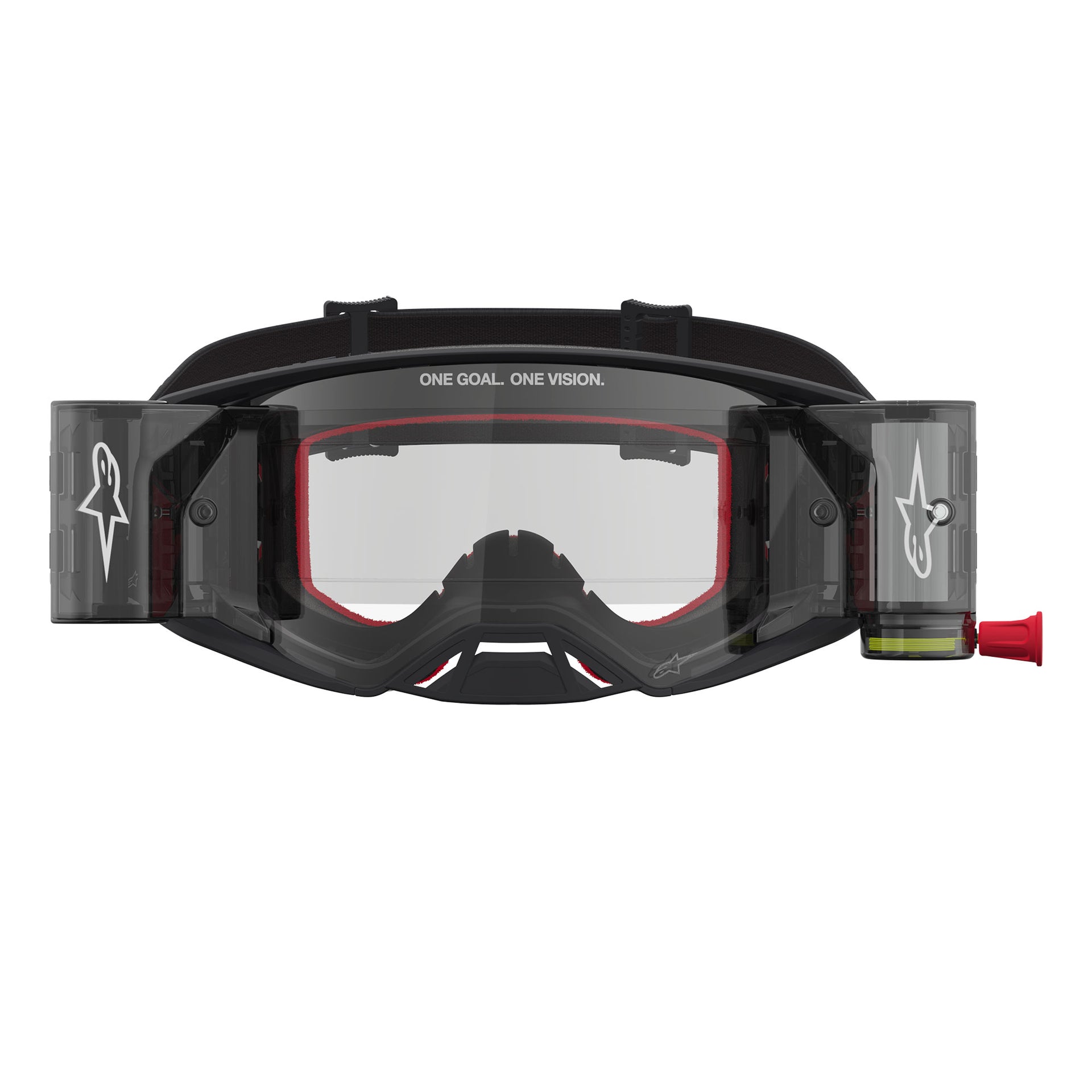 Alpinestars Supertech FIRMA Roll-Offs MX Enduro Goggles (Black/Silver) Clear Lens