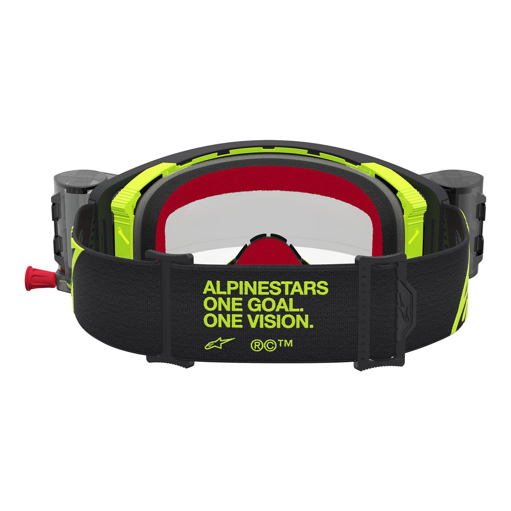 Alpinestars Supertech FIRMA Roll-Offs MX Enduro Goggles (Black/Yellow Fluo) Clear Lens