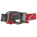 Alpinestars Supertech FIRMA Roll-Offs MX Enduro Goggles (Red/Silver) Clear Lens