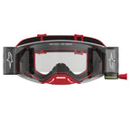 Alpinestars Supertech FIRMA Roll-Offs MX Enduro Goggles (Red/Silver) Clear Lens