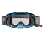 Alpinestars Supertech FIRMA Roll-Offs MX Enduro Goggles (Blue/Silver) Clear Lens