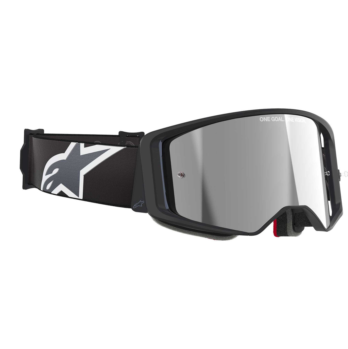 Alpinestars SuperTech CORP Vision MX Goggles (Black/Grey) Mirror Silver Lens