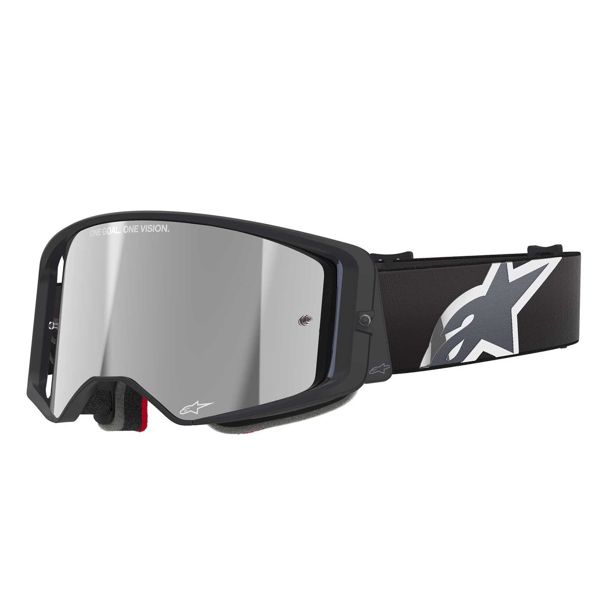 Alpinestars SuperTech CORP Vision MX Goggles (Black/Grey) Mirror Silver Lens