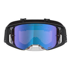 Alpinestars Supertech ATROX MX Goggles (Black/Silver) Mirror Pink/Blue Lens