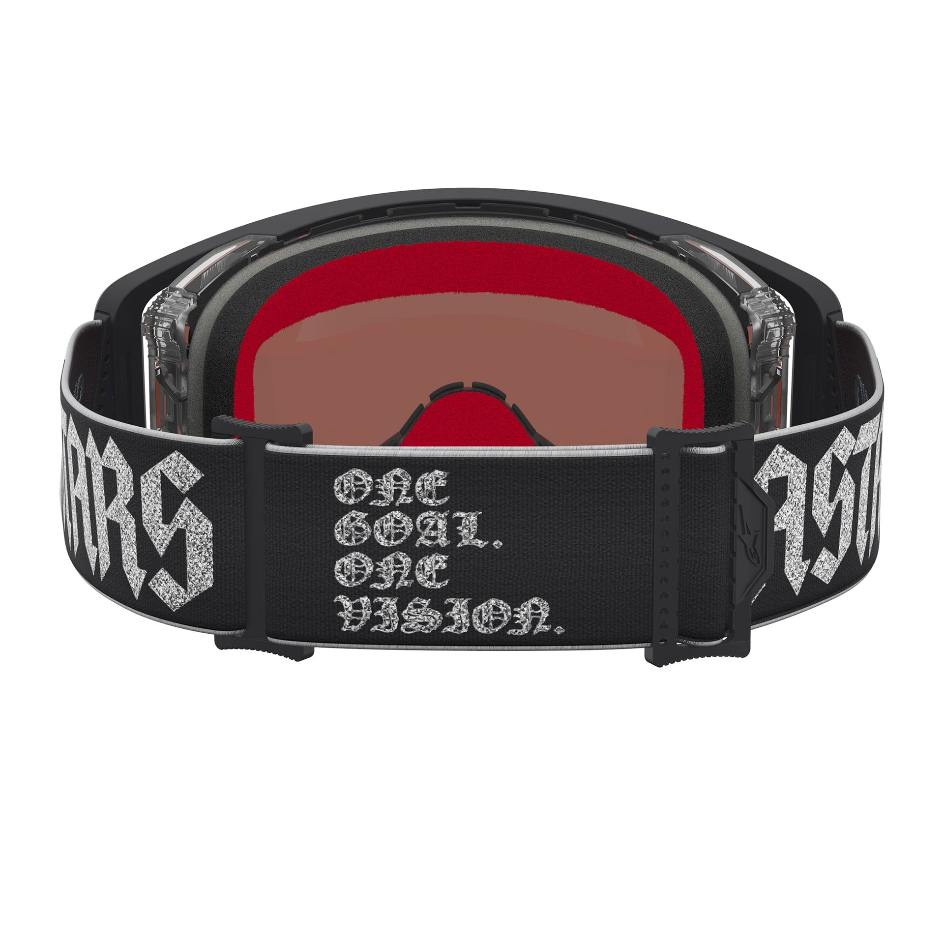 Alpinestars Supertech ATROX MX Goggles (Black/Silver) Mirror Pink/Blue Lens
