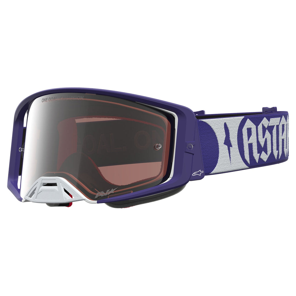 Alpinestars Supertech ATROX MX Goggles (Deep Blue/White) Mirror Silver Lens