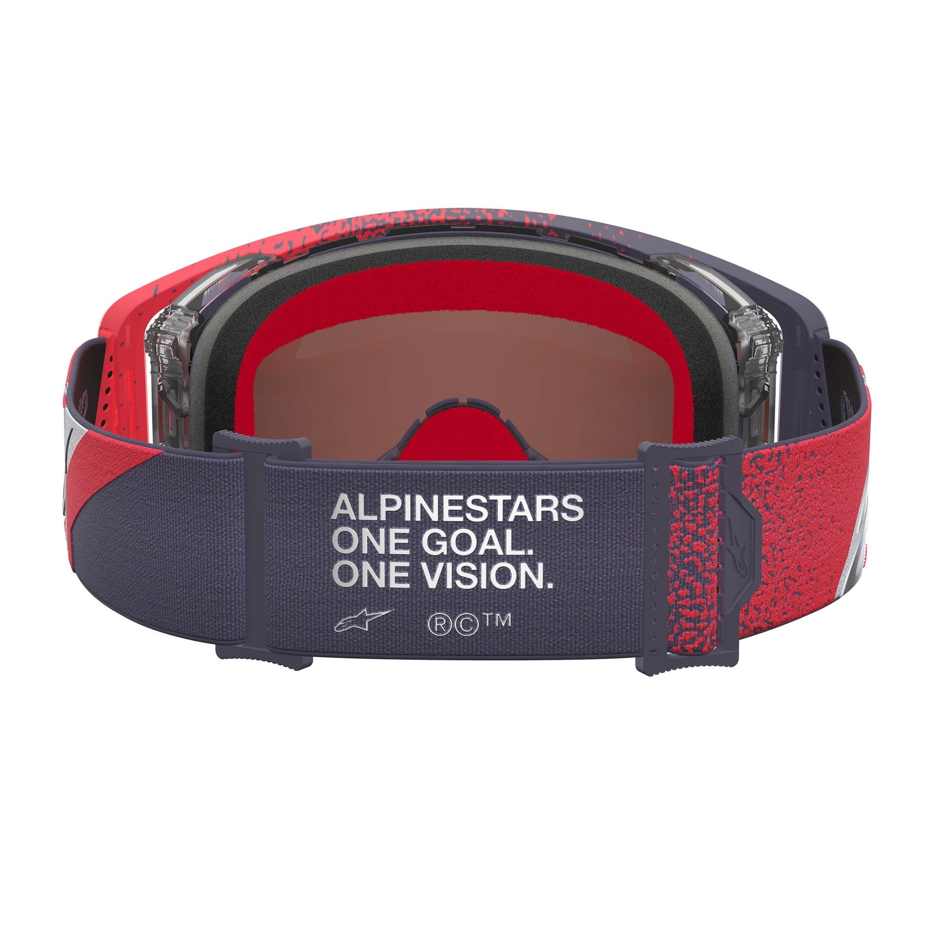 Alpinestars Supertech HITEN MX Goggles (Black/Red) Mirror Silver Lens
