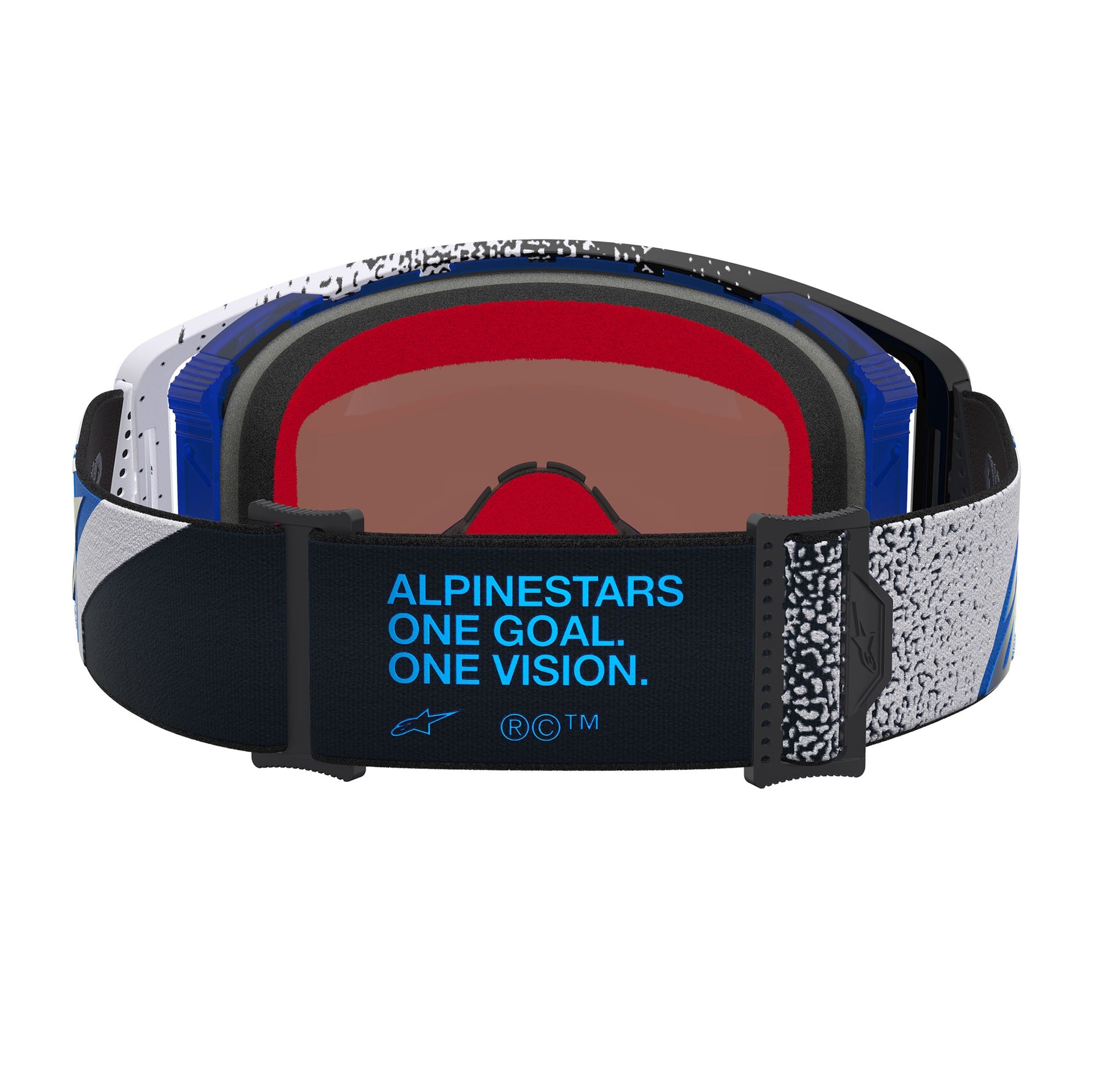 Alpinestars Supertech HITEN MX Goggles (Black/Blue) Mirror Blue Lens