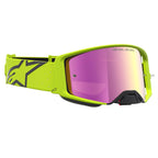 Alpinestars Supertech VESTA MX Goggles (Yellow Fluo/Black) Mirror Pink Lens