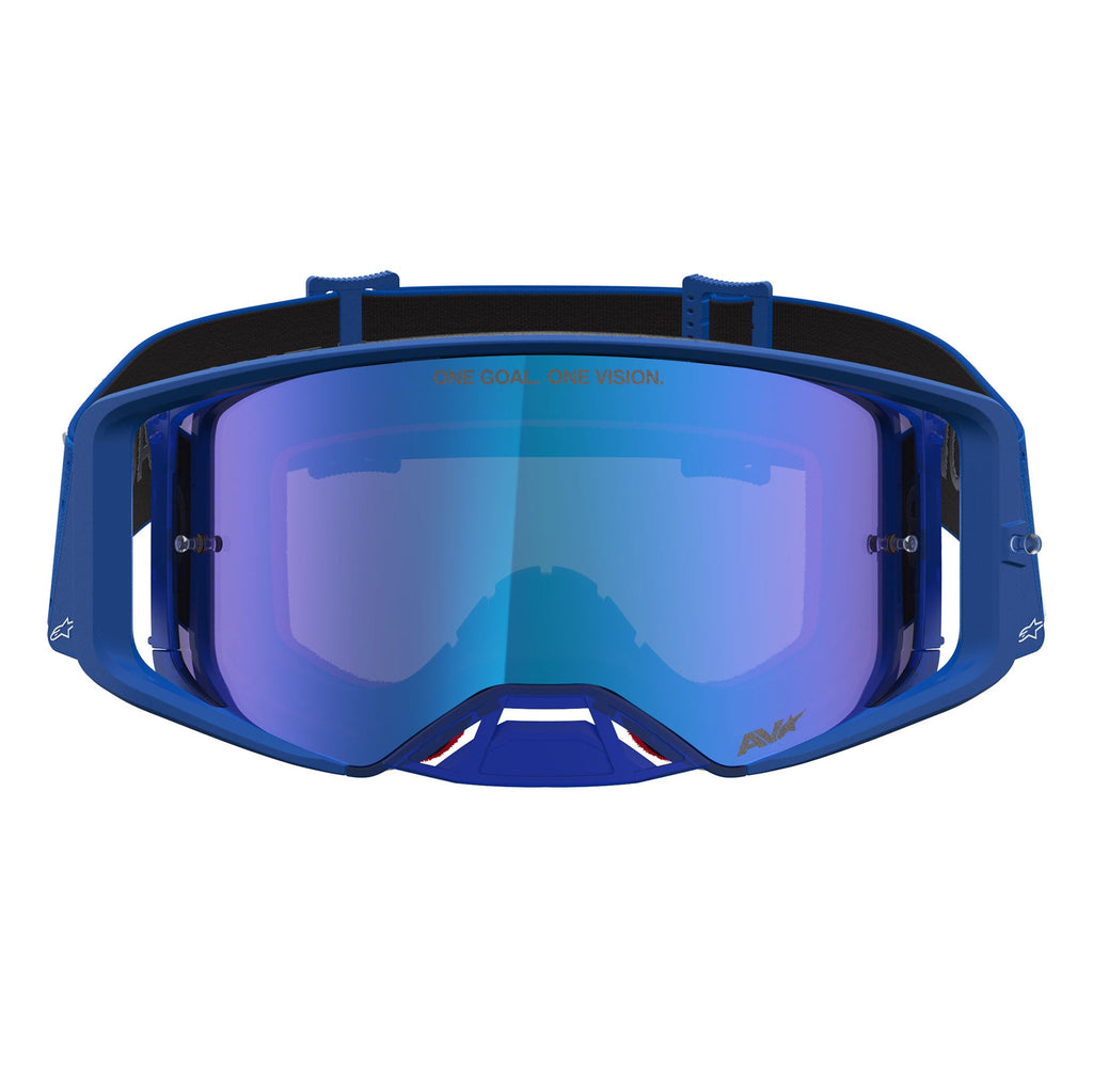 Alpinestars Supertech VESTA MX Goggles (Blue/White) Mirror Blue Lens