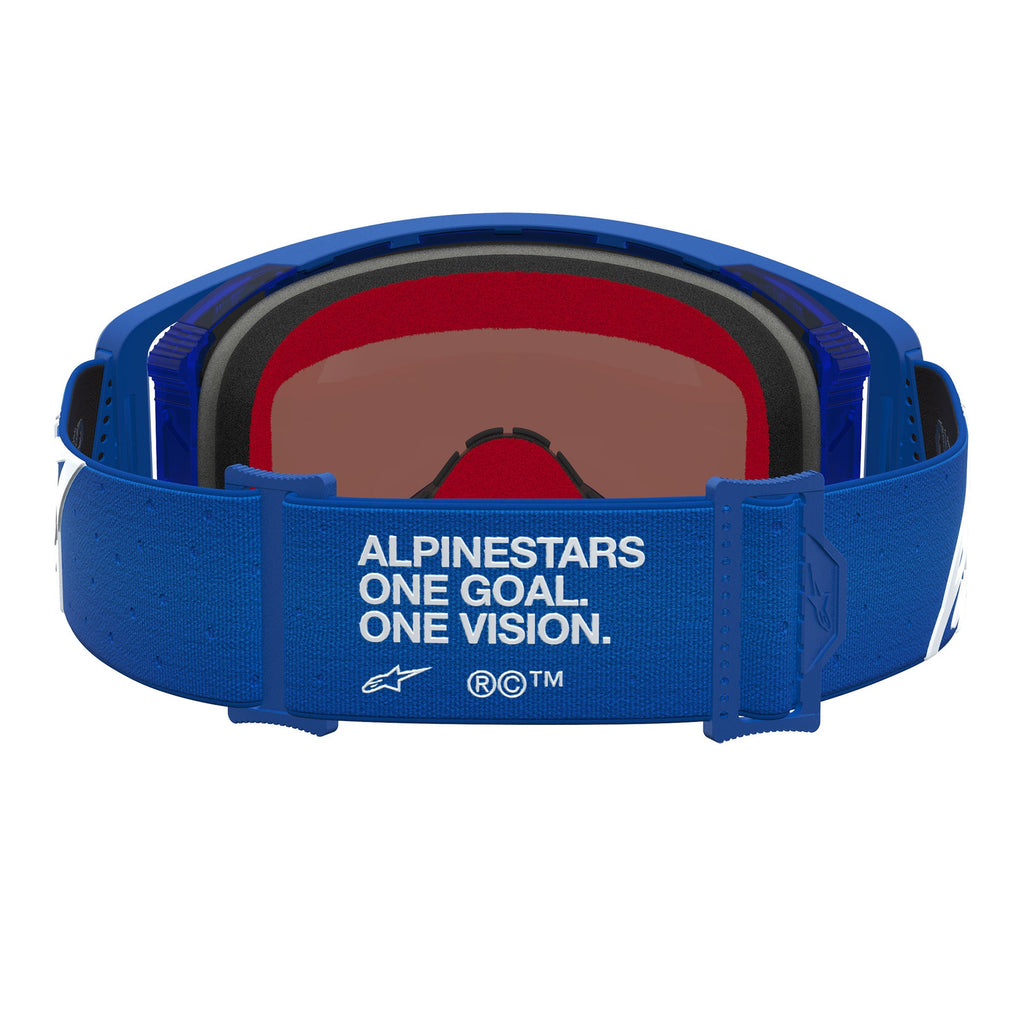 Alpinestars Supertech VESTA MX Goggles (Blue/White) Mirror Blue Lens