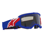 Alpinestars Vision SAND MX Enduro Goggles (Blue/Red/White) Dark Smoke Lens