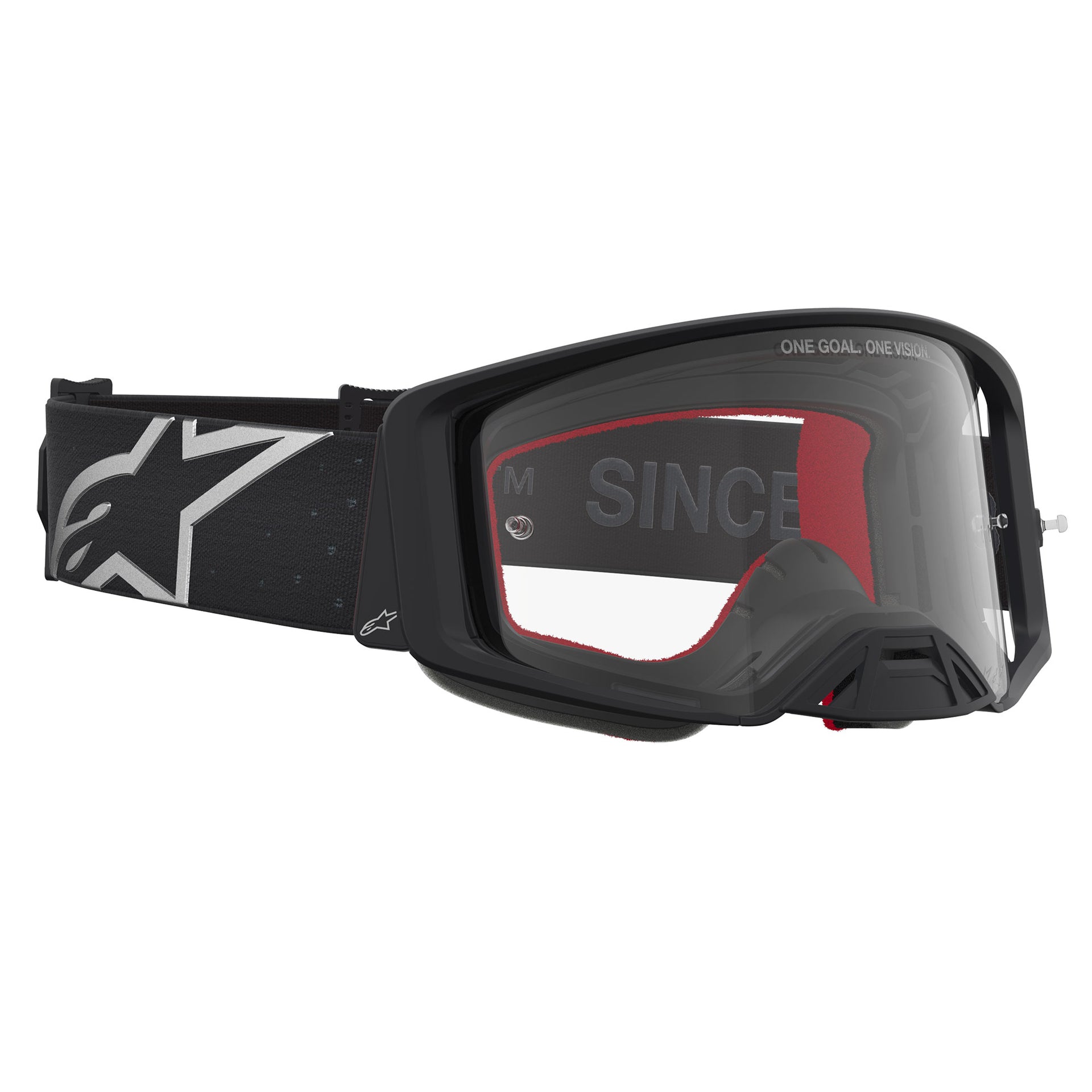 Alpinestars Supertech VESTA MX Goggles (Black Matte/Silver) Clear Lens