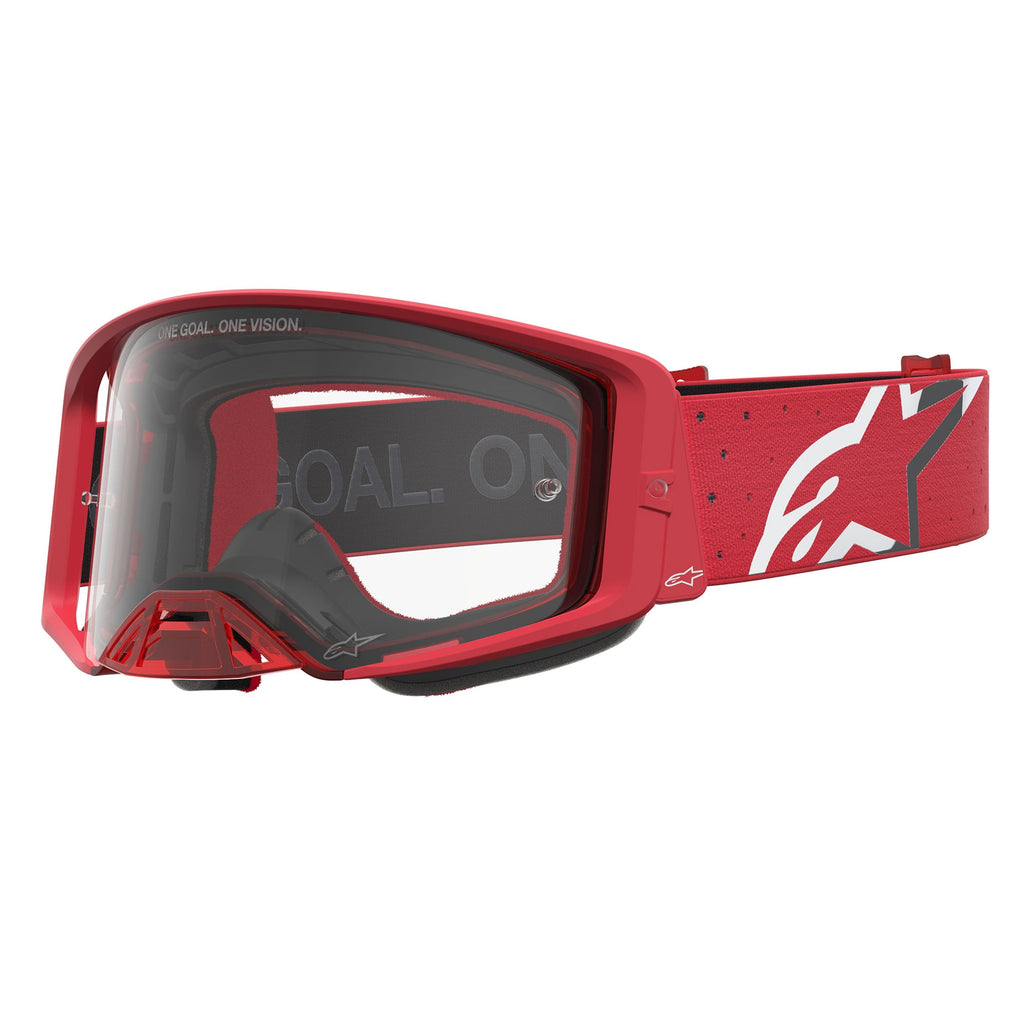 Alpinestars Supertech VESTA MX Goggles (Red Fluo/Chrome) Clear Lens