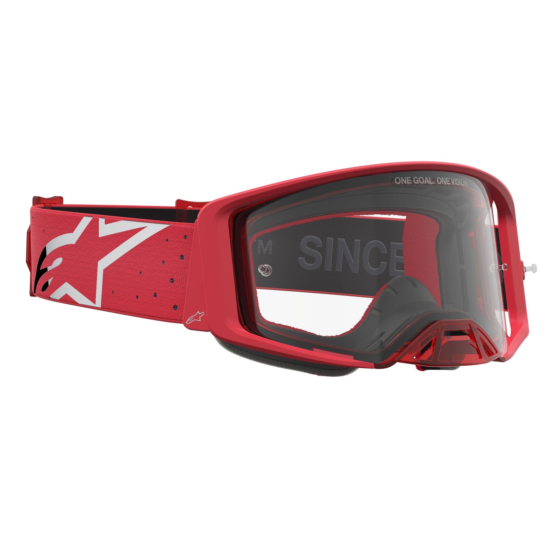 Alpinestars Supertech VESTA MX Goggles (Red Fluo/Chrome) Clear Lens