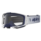 Alpinestars Vision 8 AMBER MX Goggles (Navy/White) Clear Lens