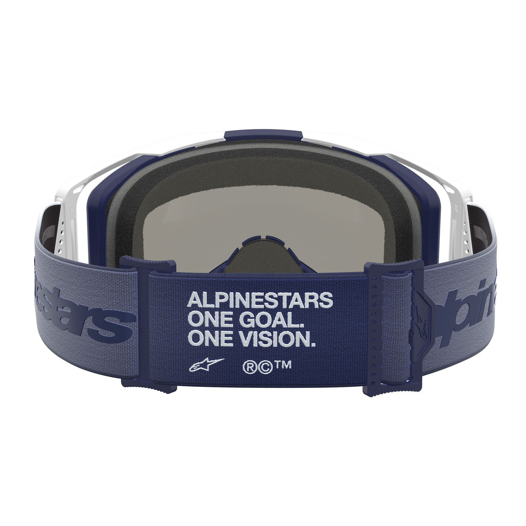 Alpinestars Vision 8 AMBER MX Goggles (Navy/White) Clear Lens
