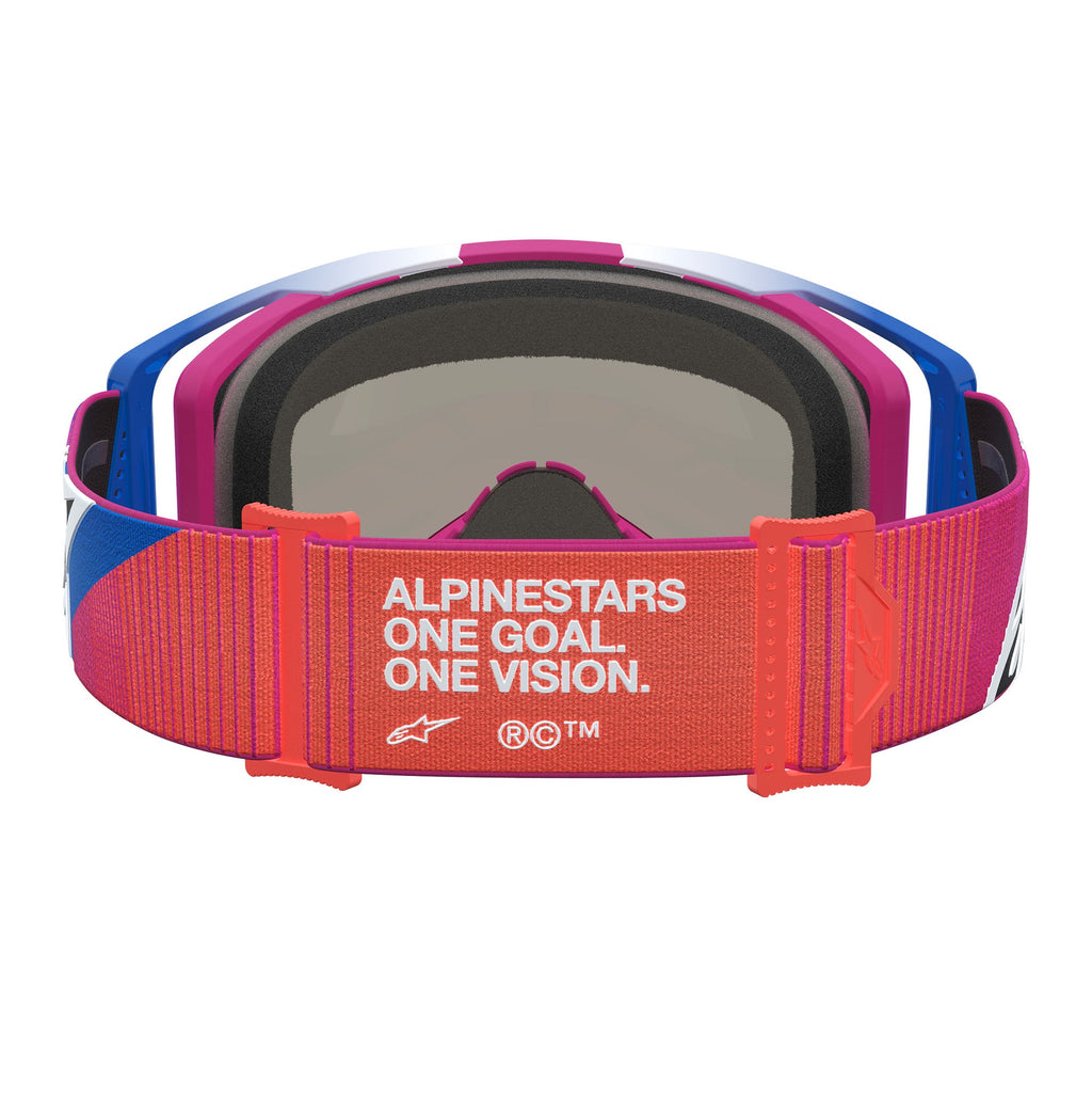 Alpinestars Vision 8 MAVEN MX Goggles (Fire Red/Black) Mirror Red Lens