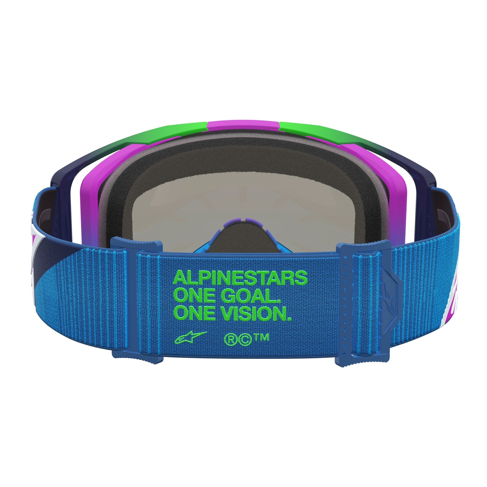 Alpinestars Vision 8 MAVEN MX Goggles (Blue/Purple) Mirror Pink Lens