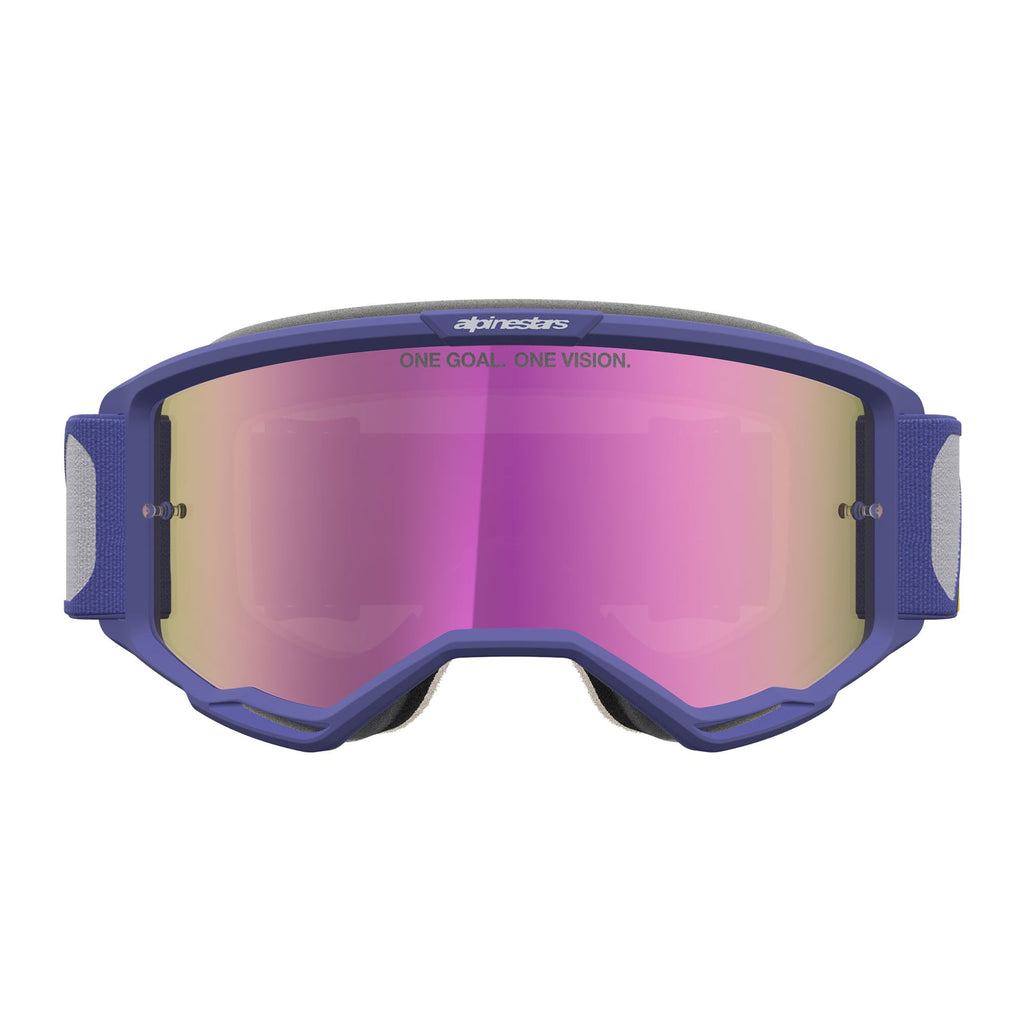 Alpinestars Vision 5 DRAG MX Goggles (Red/Purple) Mirror Pink Lens