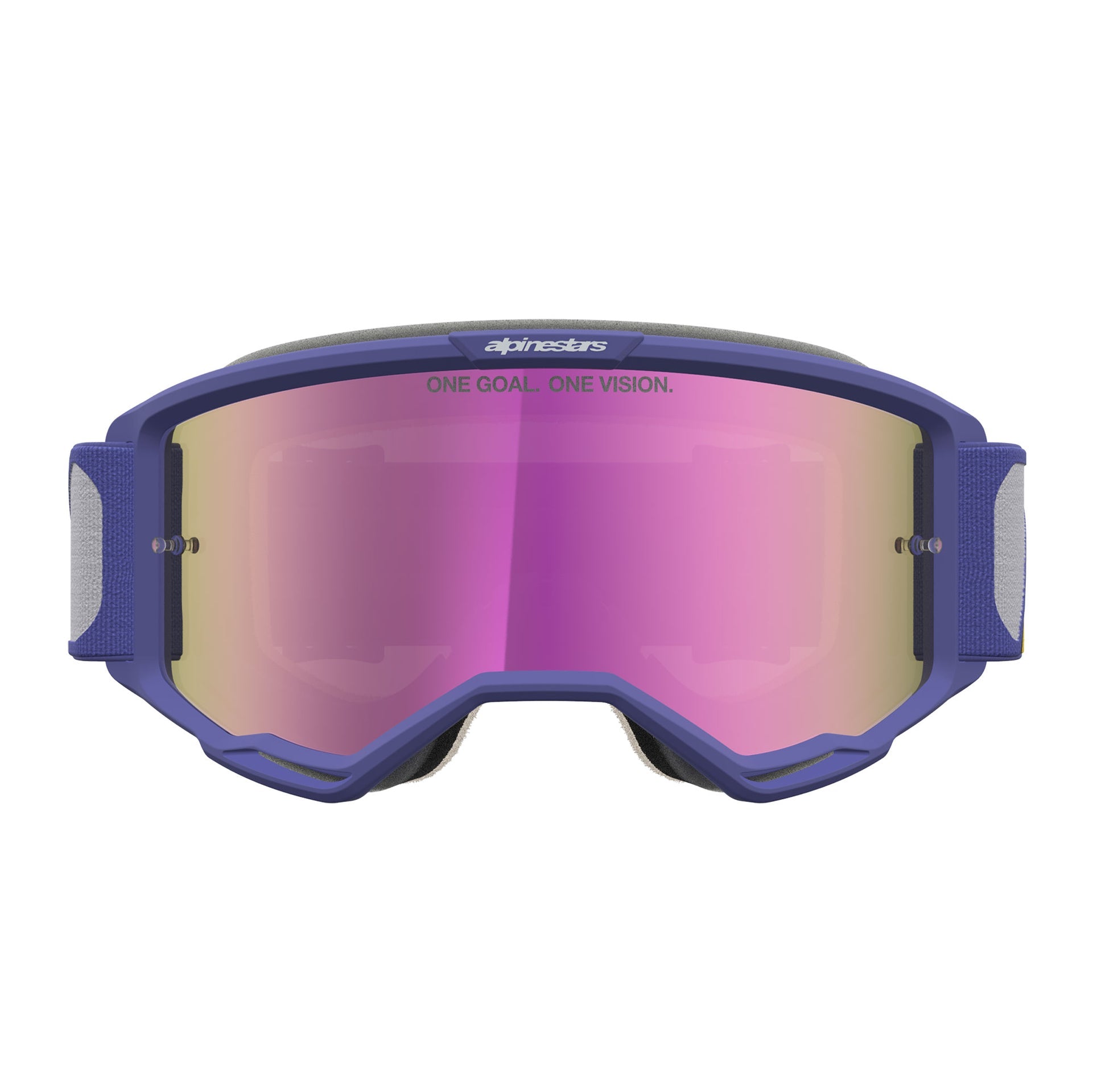 Alpinestars Vision 5 DRAG MX Goggles (Red/Purple) Mirror Pink Lens