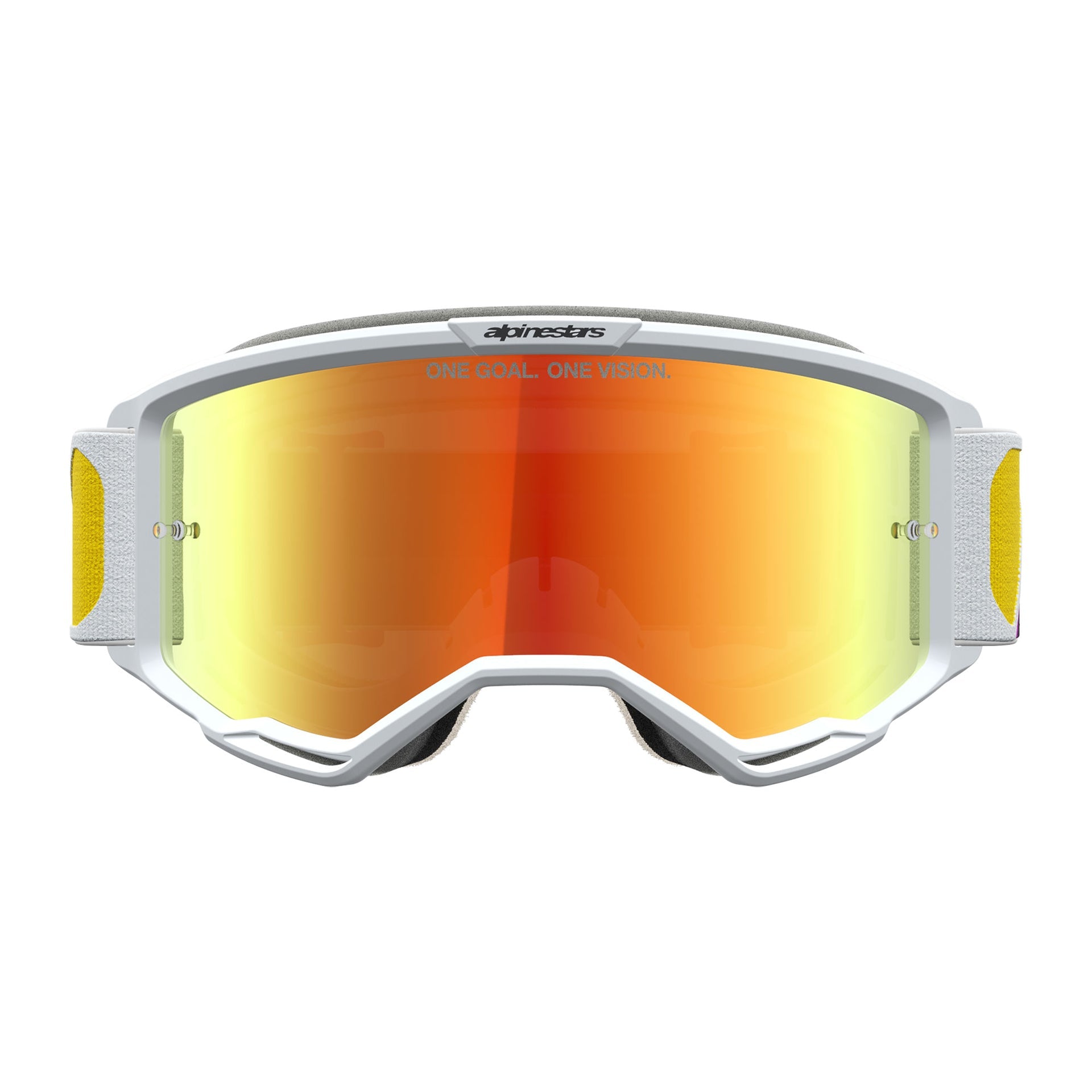 Alpinestars Vision 5 DRAG MX Goggles (Orange/Red) Mirror Red Lens