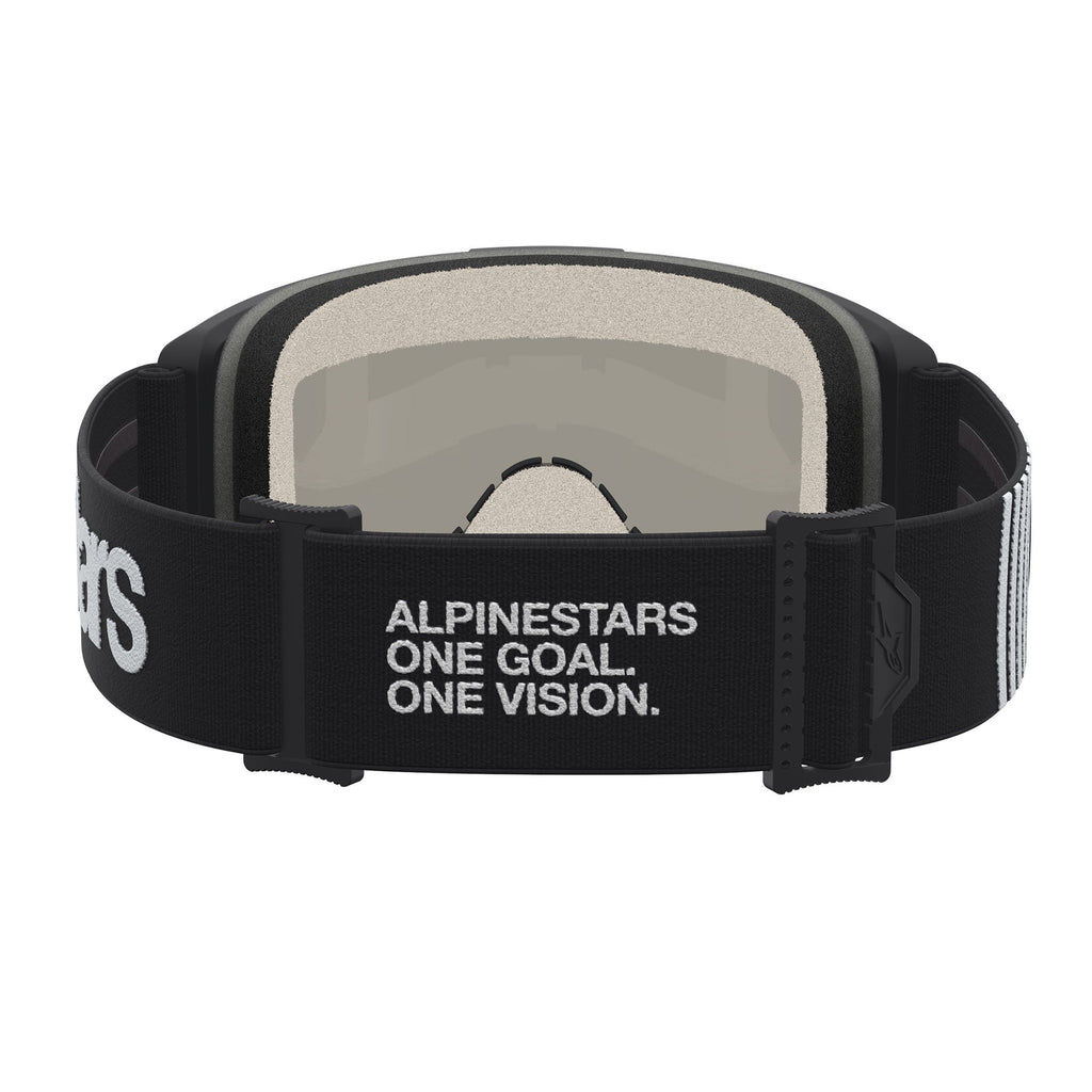 Alpinestars Vision 5 HONE MX Goggles (Black/White) Mirror Gold Lens