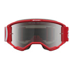 Alpinestars Vision 5 HONE MX Goggles (Red/White) Mirror Silver Lens