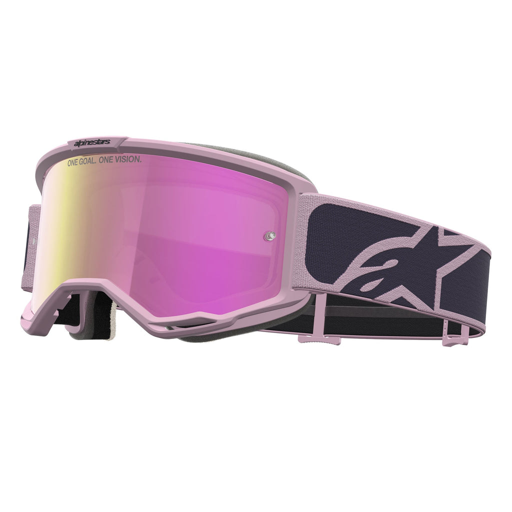 Alpinestars Vision 5 RORA MX Goggles (Graystone/Old Pink) Mirror Pink Lens