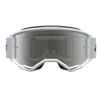 Alpinestars Vision 3 WORDMARK MX Goggles (White) Mirror Silver Lens