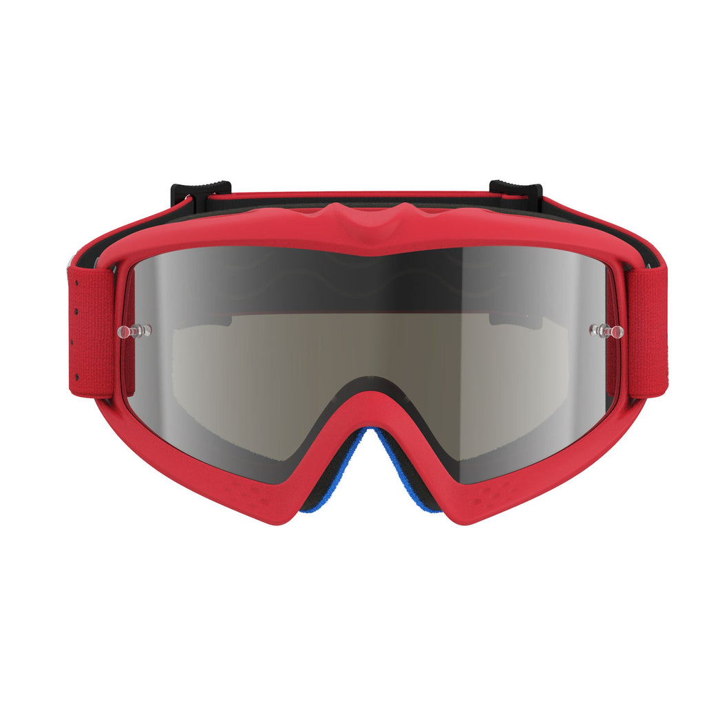 Alpinestars Youth Vision VESTA MX Goggles (Red Fluo/Chrome) Mirror Silver Lens
