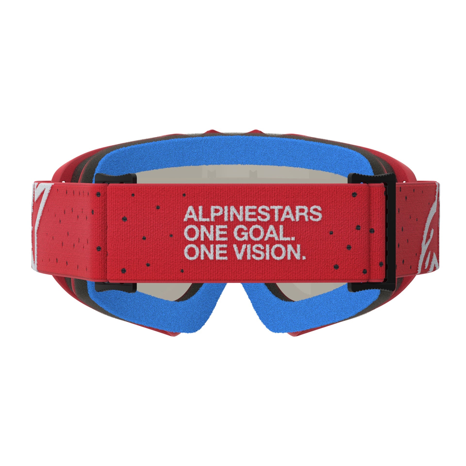 Alpinestars Youth Vision VESTA MX Goggles (Red Fluo/Chrome) Mirror Silver Lens