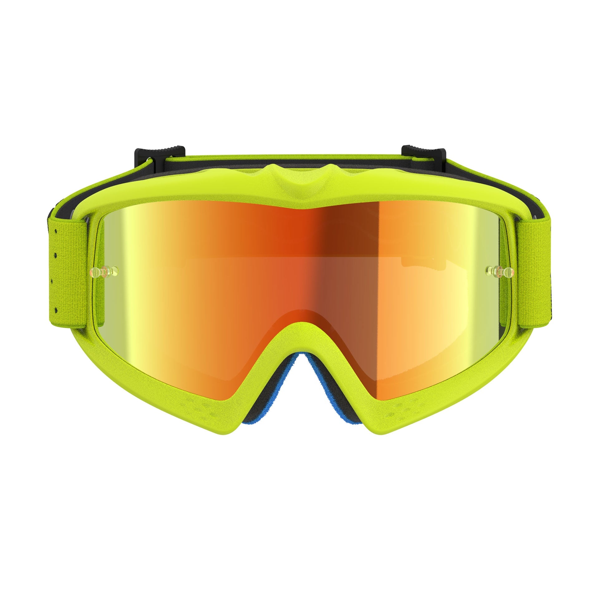 Alpinestars Youth Vision VESTA MX Goggles (Yellow Fluo/Black) Mirror Red Lens
