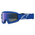 Alpinestars Youth Vision VESTA MX Goggles (Blue/White) Mirror Blue Lens
