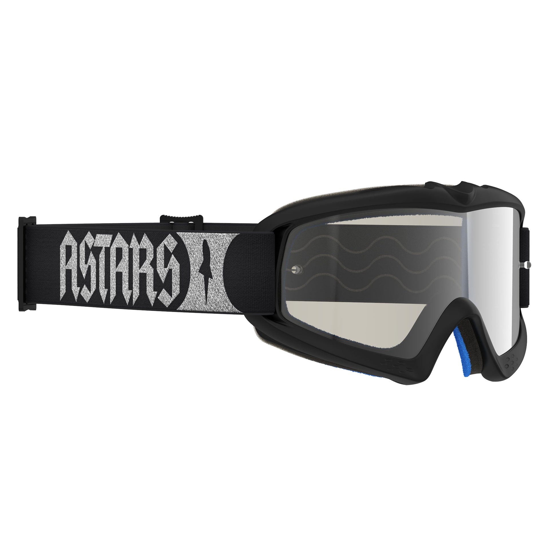 Alpinestars Youth Vision ATROX MX Goggles (Black/Silver) Mirror Silver Lens