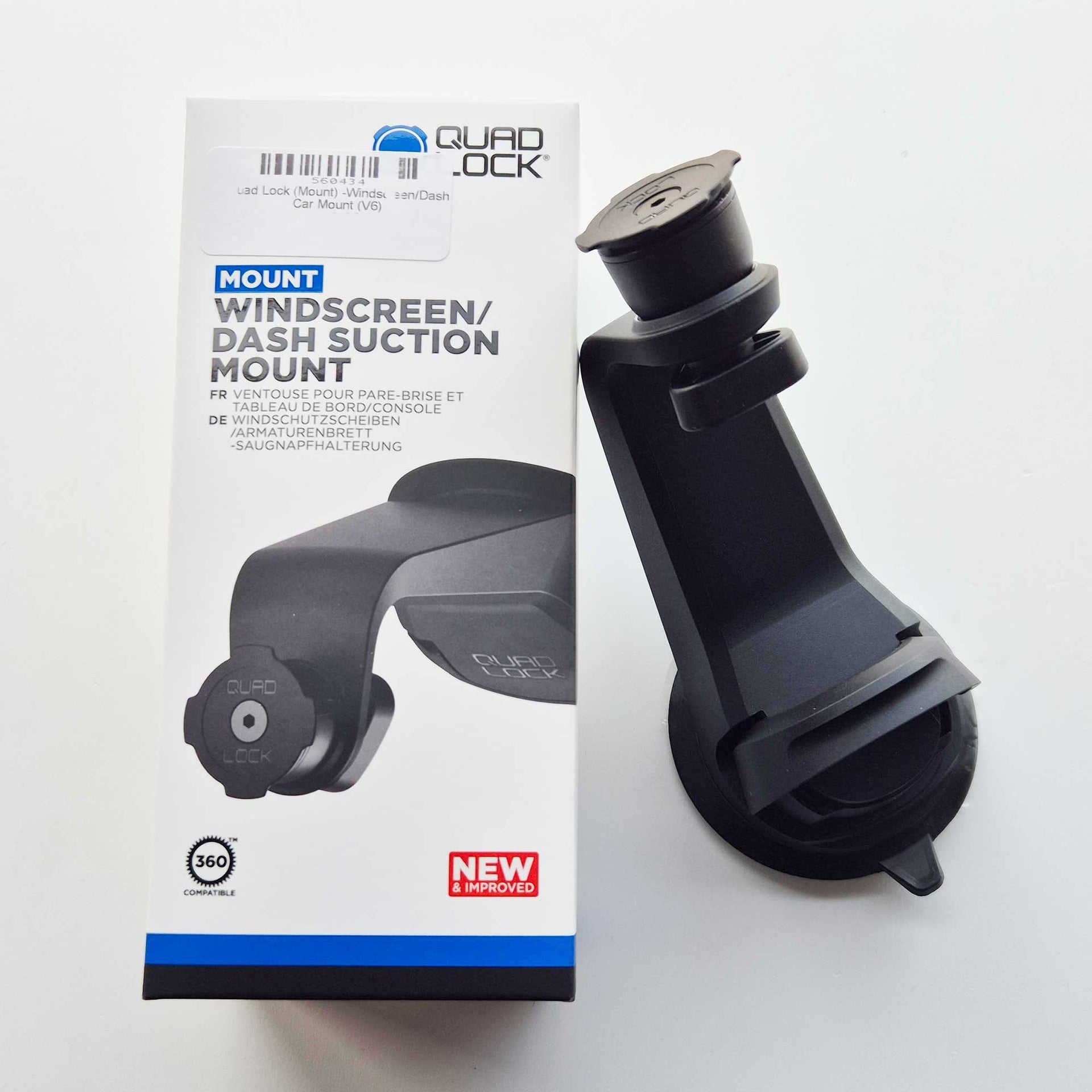 Quad Lock Windscreen | Dash Car Mount (V6)