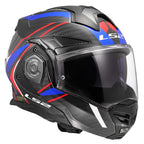 LS2 Motorcycle Touring Flip Over Helmet - FF901 Advant X - Future 2 (Carbon/White/Blue)