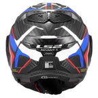 LS2 Motorcycle Touring Flip Over Helmet - FF901 Advant X - Future 2 (Carbon/White/Blue)